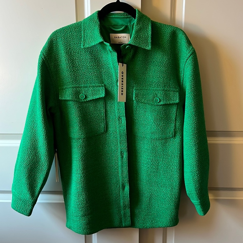 Aritzia Joan tweed shirt jacket